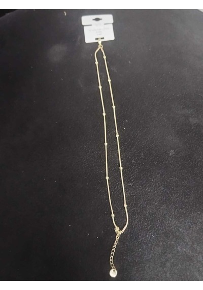 316l Paslanmaz Çelik Gold Renk Minimalist Top Zincir Halhal Altın