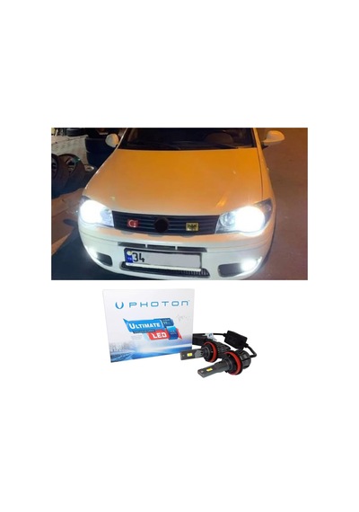 Fiat Palio Led Xenon Kısa Far Ampulü H7 Ultimate 9500 Lumens Yeni Seri Beyaz 2006-2012