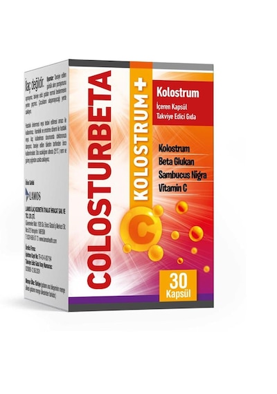 Colosturbeta Kolostrum İçeren Multivitamin 30 Vegan Kapsül