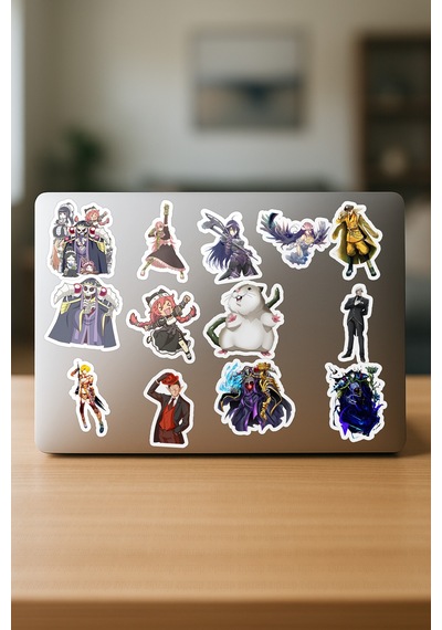 Overlord Anime Sticker Paketi 20 Adet Çok Renkli
