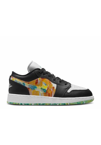 Nike Air Jordan 1 Low Tie Dye Gs Gri - Siyah - Beyaz