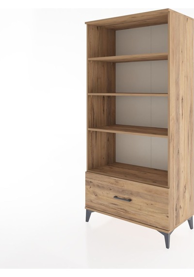 Hyperion Dolap 4 Raflı Tek Çekmeceli 88x44x182 Çam-çam Atlas Çam
