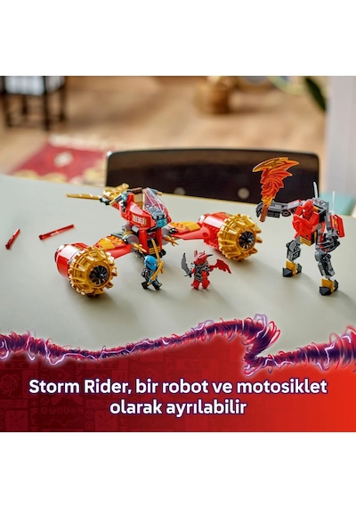 LEGO® NINJAGO® Kai’nin Robot Fırtına Aracı 71830 - 7 Yaş ve Üzeri Çocuklar için Yaratıcı Oyuncak Yapım Seti (333 Parça)