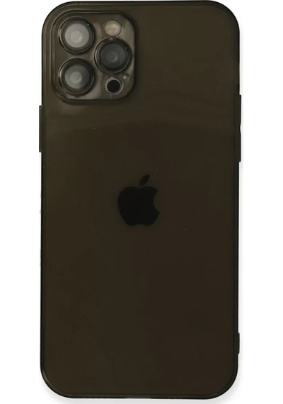 Newface Apple İphone 12 Pro Max Kılıf Fly Lens Silikon - Siyah