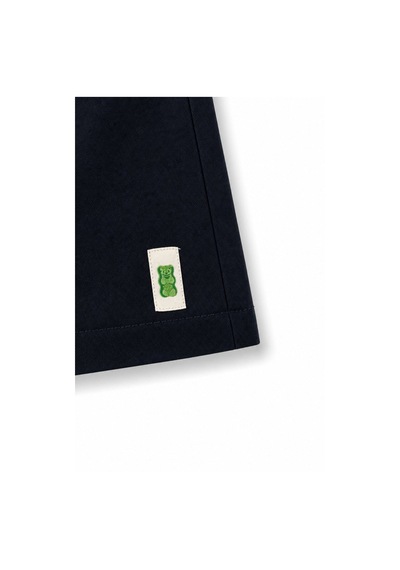 Haribo Lisanslı Çizgili Polo Yaka Çocuk T-shirt Şort Takım Lacivert
