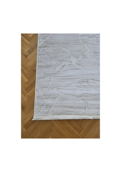 Badelya Home London 001 Krem Bej Bambu Akrilik Yumuşak Modern Özel Kesim Salon Koridor Halısı 002-krem/bej