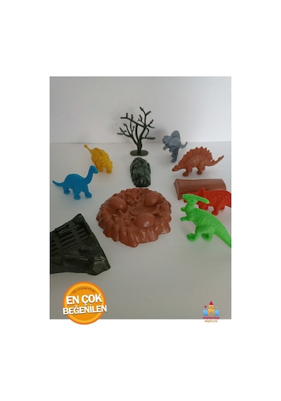 Oyuncak Dinazor Hayvanları Seti 11 Parça Büyük Boy Dinozor Dünyası Oyuncak Seti 11 Parça Kartelada