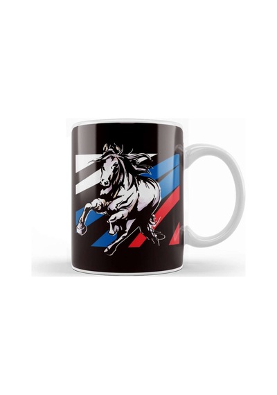 Horses Fan Horse Riding Equestrian Sport Saddle Horseshoe Kupa Bardak Porselen Karışık