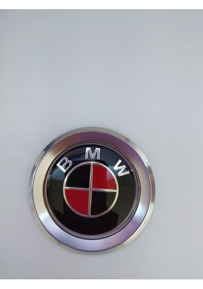 Bmw Direksiyon Logo Ve Çerçeve (Red-Black)