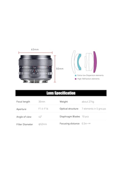 35 Mm F1.4 Mark Ⅲ Tam Çerçeve Manuel Odaklama Prime Lens Büyük Diyafram Sony E Mount Kameralarla Uyumlu A6500 A6300 A6100 A6000 A5100 A5000 A9 Nex3/3n/5/5t/5r/6/7 Titanyum Gri Çok Renkli 35 Mm F1.4 Mark Ⅲ Tam Çerçeve Manuel Odaklama Prime Lens Büyük Diyafram Sony E Mount Kameralarla Uyumlu A6500 A6300 A6100 A6000 A5100 A5000 A9 Nex3/3n/5/5t/5r/6/7 Titanyum Gri Çok Renkli
