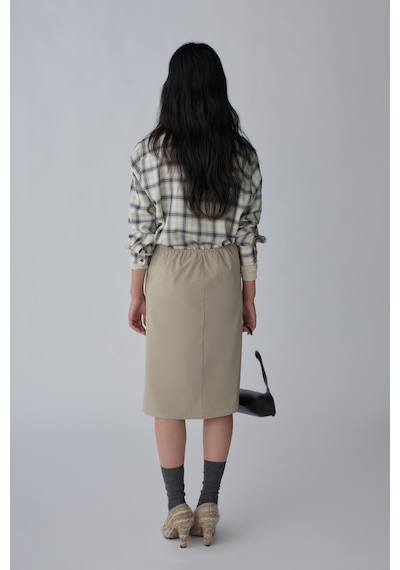 Suud Collection Bej Slone Ekose Gömlek