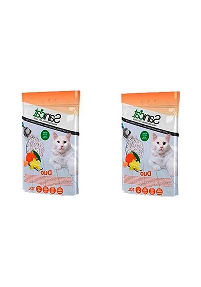 Duo Vanilya Ve Mandalina Aromalı Kedi Kumu, 10 Lt X 2 Adet