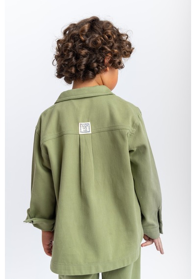 Oliven The Kid Oliventhekid Unisex Gabardin Ceket Yeşil Yeşil