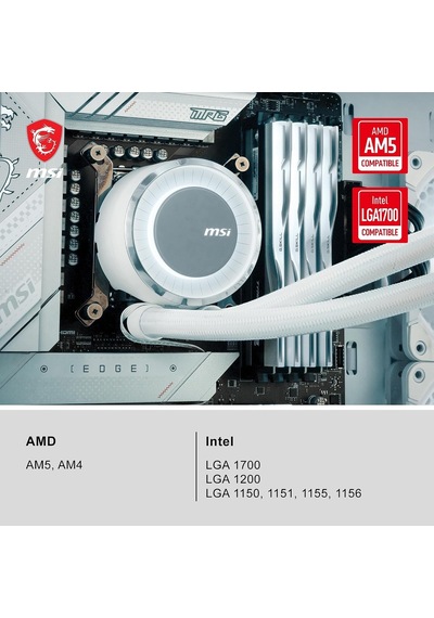 Mag Coreliquid E240 240mm Beyaz İşlemci Sıvı Soğutucu