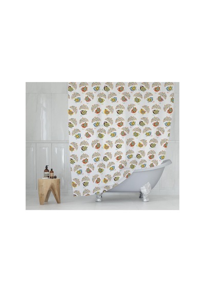 Banyo Perdesi 1x180x200 Tek Kanat Duş Perdesi Halka  8952 Diğer