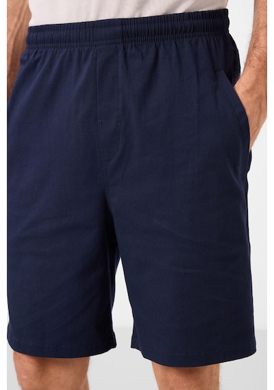Tommylife Lacivert Standart Fit Dokuma Hafif Esnek Chino Erkek Şort - 81292 Lacivert