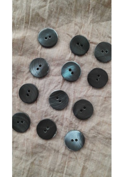 Doğal Hakiki İnci Midye Kabugu Düğme 18 Mm 12 Adet