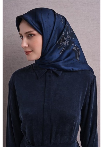 Armine Saf İpek Sura Eşarp 9617d 59 Bakır Kahve