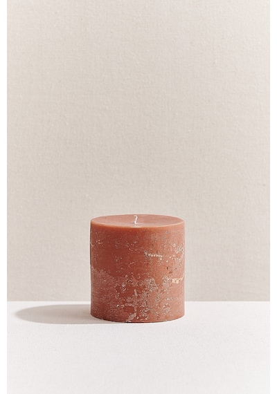 Pasabahce Silindir Mum 10x10 Cm - 1 Adet Kırmızı