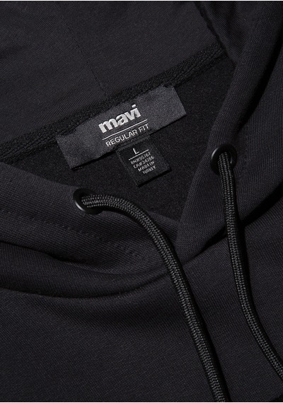 Mavi - Mavi Logo Baskılı Siyah Sweatshirt 0610941-900 Siyah
