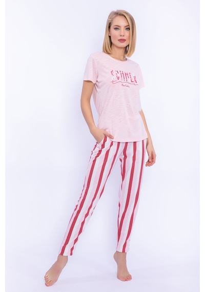 Pierre Cardin Summer Toz Somon Kadın Slim Fit Homewear 5274-29022 Somon