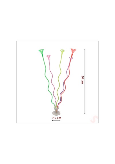 Spiral 50 Cm, 5'li Balon Standı Balonlar Hariç