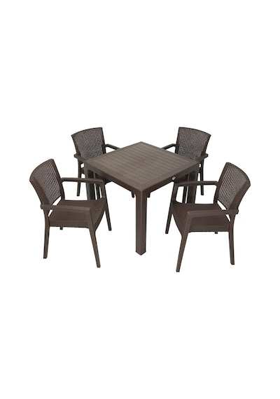 Depootoptan Mandella Elit Rattan 90 x 90 CM Zeus Koltuk Masa Takımı Kahverengi Depootoptan Mandella Elit Rattan 90 x 90 CM Zeus Koltuk Masa Takımı Kahverengi
