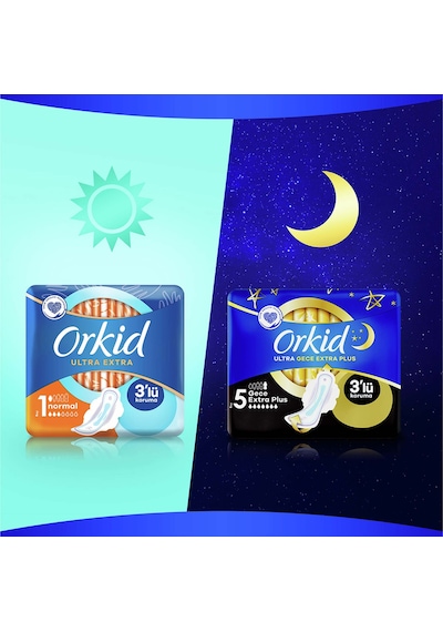 Orkid Ultra Extra Hijyenik Ped Normal 8'li 1 Beden