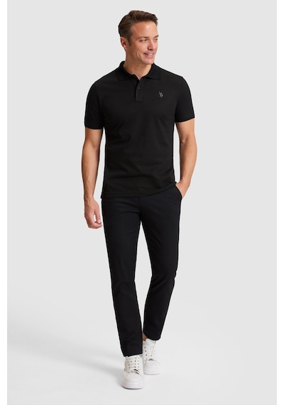 U.s. Polo Assn. Erkek Siyah Tişört Basic 50322297-vr046
