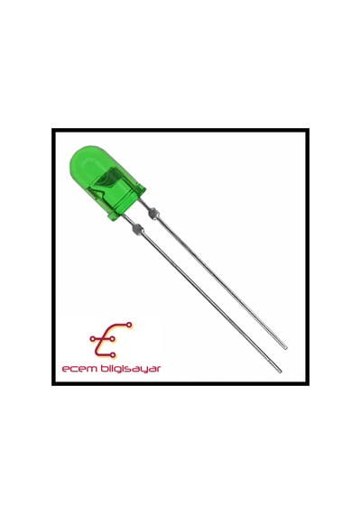 5Mm Yeşil Led 50 Adet