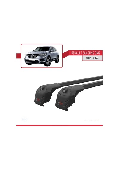 Renault Samsung Qm6 2017 Ve Sonrası İle Uyumlu Ace-2 Ara Atkı Tavan Barı Siyah