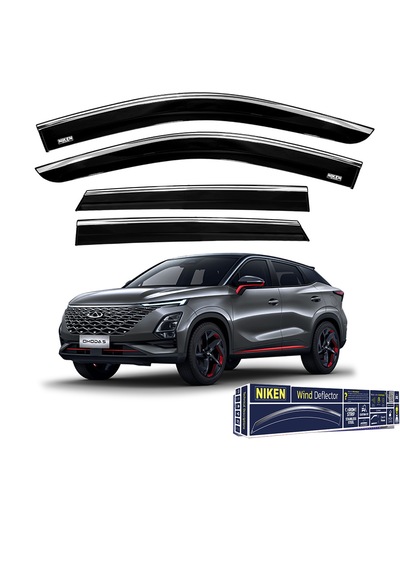 Chery Omoda 5 2022- Kromlu Cam Rüzgarlığı 4lü Niken Marka