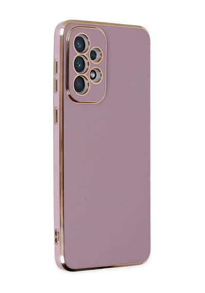 Newface - 159 - Samsung Galaxy Uyumlu A73 5g Kılıf Volet Silikon - Ece-umay - - Mor