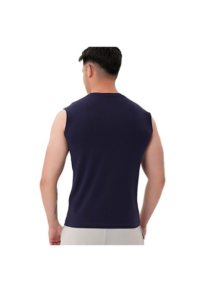 Musclecloth Training Kolsuz T-shirt İndigo Mavi