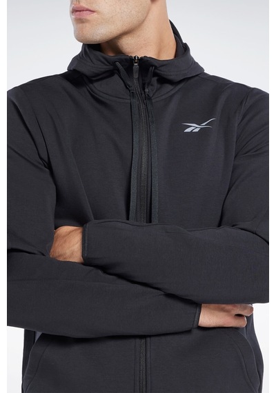 Reebok Dreamblend Fz Hoodi Siyah Erkek Sweatshirt 101449804