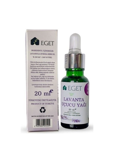 Eget Organik Lavanta Uçucu Yağı 20 ML