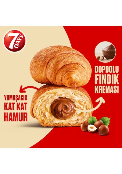 7 Days Fındıklı Kruvasan 24 x 60 G