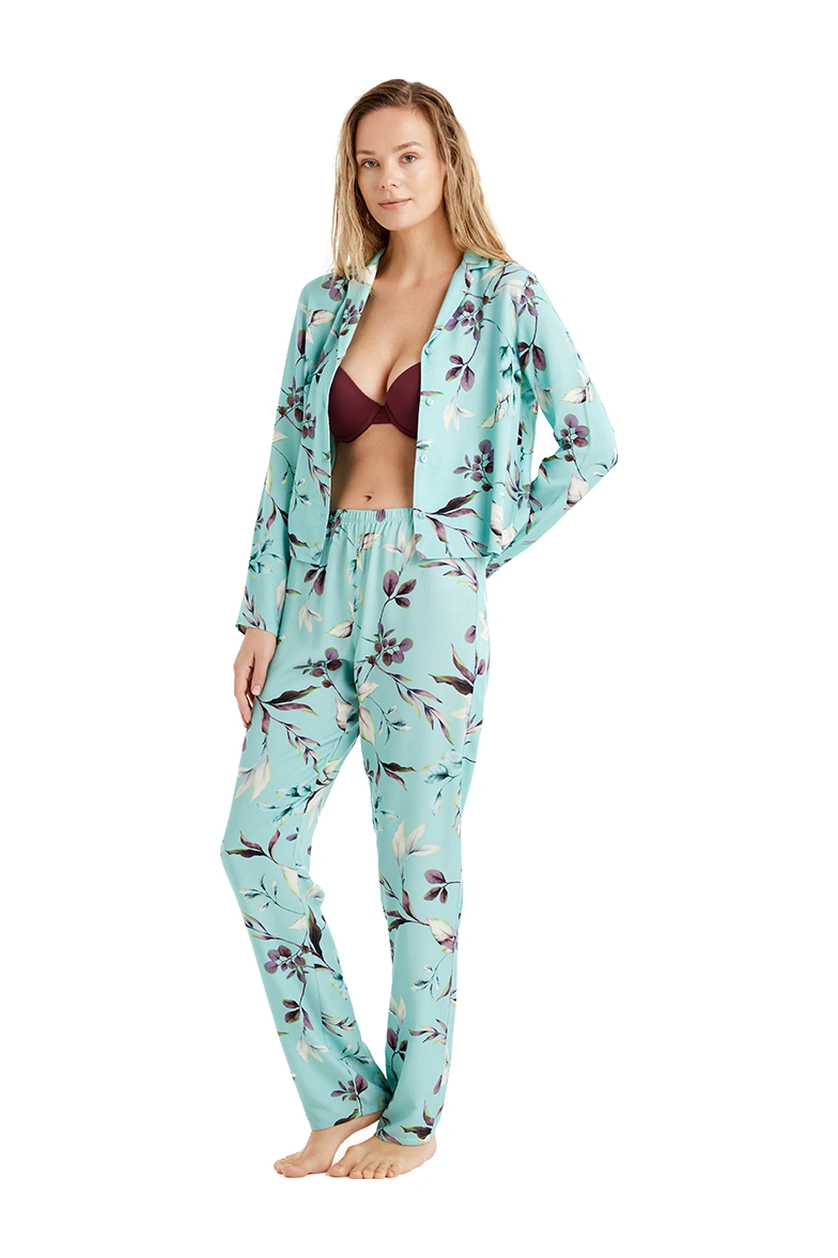 Blackspade Kadın Pijama Takımı 51662 - Desenli