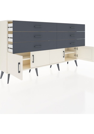 Arges Konsol 2 Raflı 6 Çekmeceli 4 Kapaklı 176x30x99 Aytaşı-aytaş Aytaşı-aytaşı/antrasit Arges Konsol 2 Raflı 6 Çekmeceli 4 Kapaklı 176x30x99 Aytaşı-aytaş Aytaşı-aytaşı/antrasit