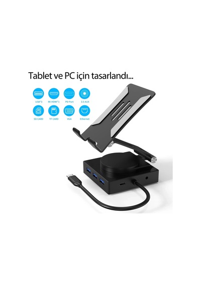 Ilkeshop Newface Dönüştürücü 10in1 Hub 116 - Gri