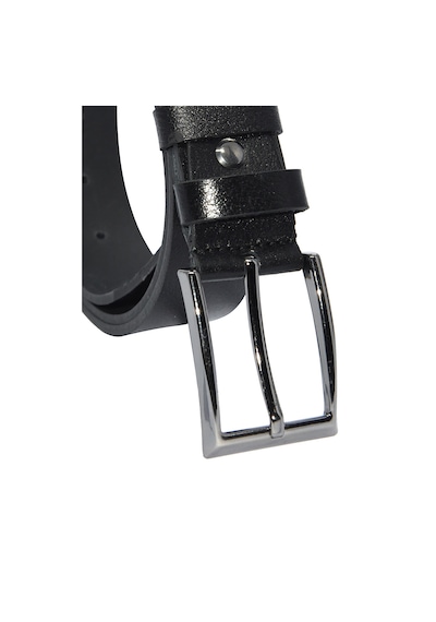 Süzer Deri 3.5 Cm. Battal Klasik Hakiki Deri Dikişli Model Düz Renk Erkek Kemer Siyah