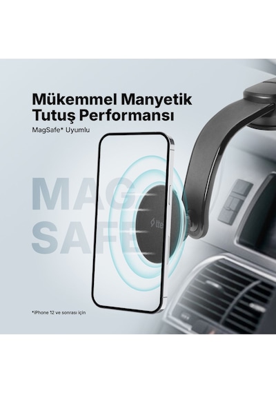 Ttec Easydash Pro M Magsafe Uyumlu Araç İçi Telefon Tutucu 2tt38 Siyah
