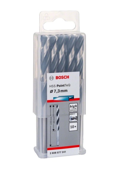 Bosch Hss Pointeq 7.3 Mm Metal Matkap Ucu 10'Lu 2608577241