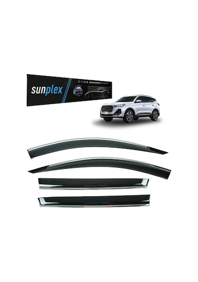 Sunplex Kromlu Cam Rüzgarlığı Chery Tiggo 7 Pro 2023-2025 İle Uyumlu-