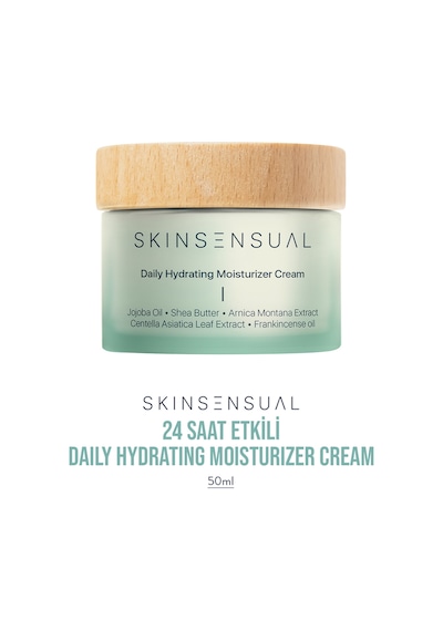Daily Hydrating Moisturizer Cream Jojoba Oil Shea Butter 24 Saat Etkili Nemlendirici