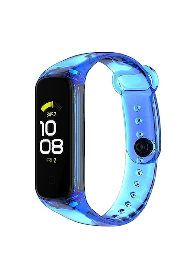 Adige Samsung Uyumlu Galaxy Fit 2 R220 Kordon Kayış Silikon Şeffaf