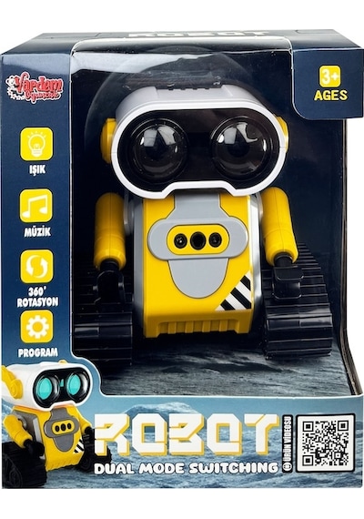 Vardem Uzaktan Kumandalı Full Fonksiyon Şarjlı 2.4g Robot-araba Sarı Renksiz