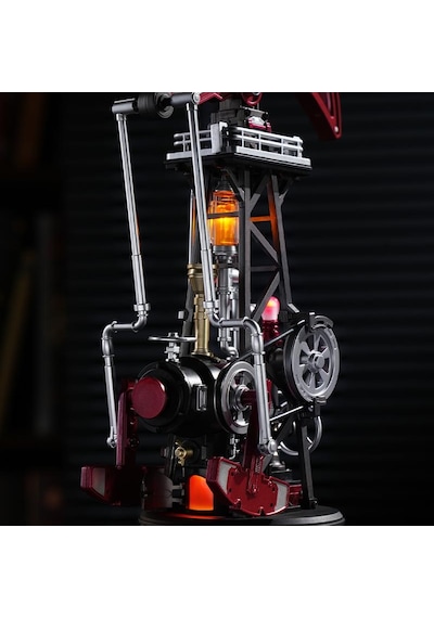 Rokr Cgl03 Oil Extractor Dıy Mechanical 3d Puzzle Maket Model Seti 3d Model Kit Detaylı Dekoratif Hobi Seti Hareketli Ve Işıklı