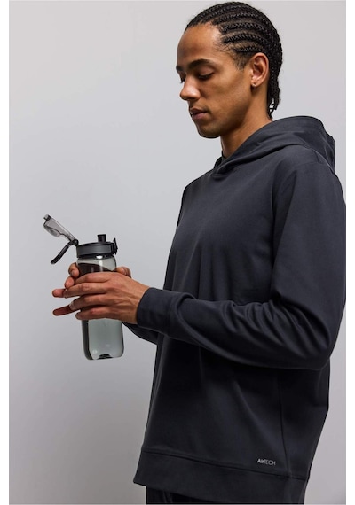 Defacto Standart Fıt Kapüşonlu Sweatshirt Kumaşı Sporcu Sweatshirt F7600ax26spar231 Antrasit-ar231
