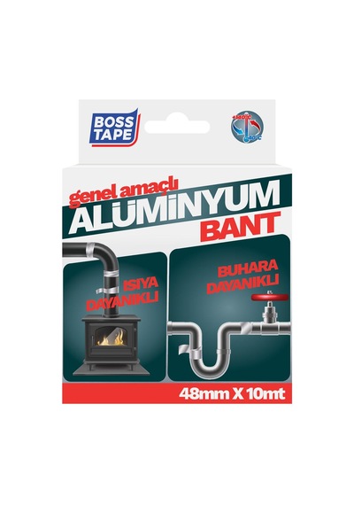 Boss Tape Alüminyum Bant Akrilik 30 mikron En:48mm Boy:10mt